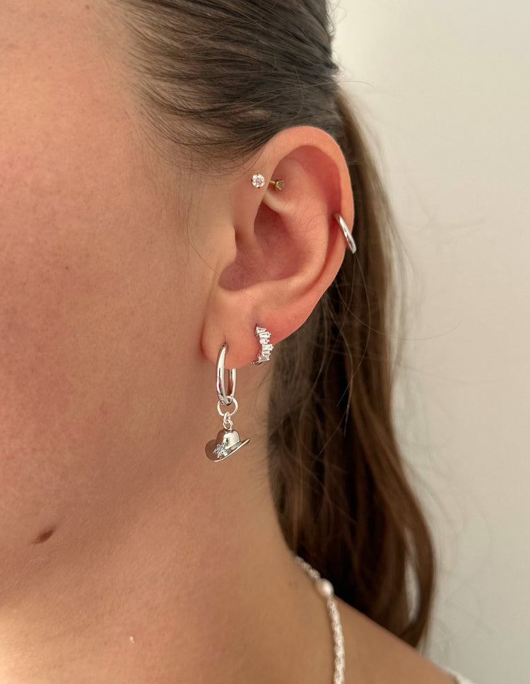 Jolene Earring Charm in Silver